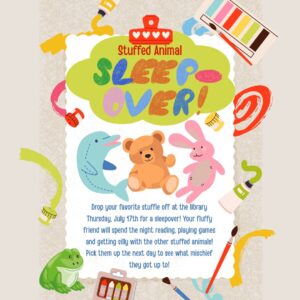 Stuffed animal sleepover