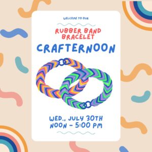 rubber band bracelets Crafternoon