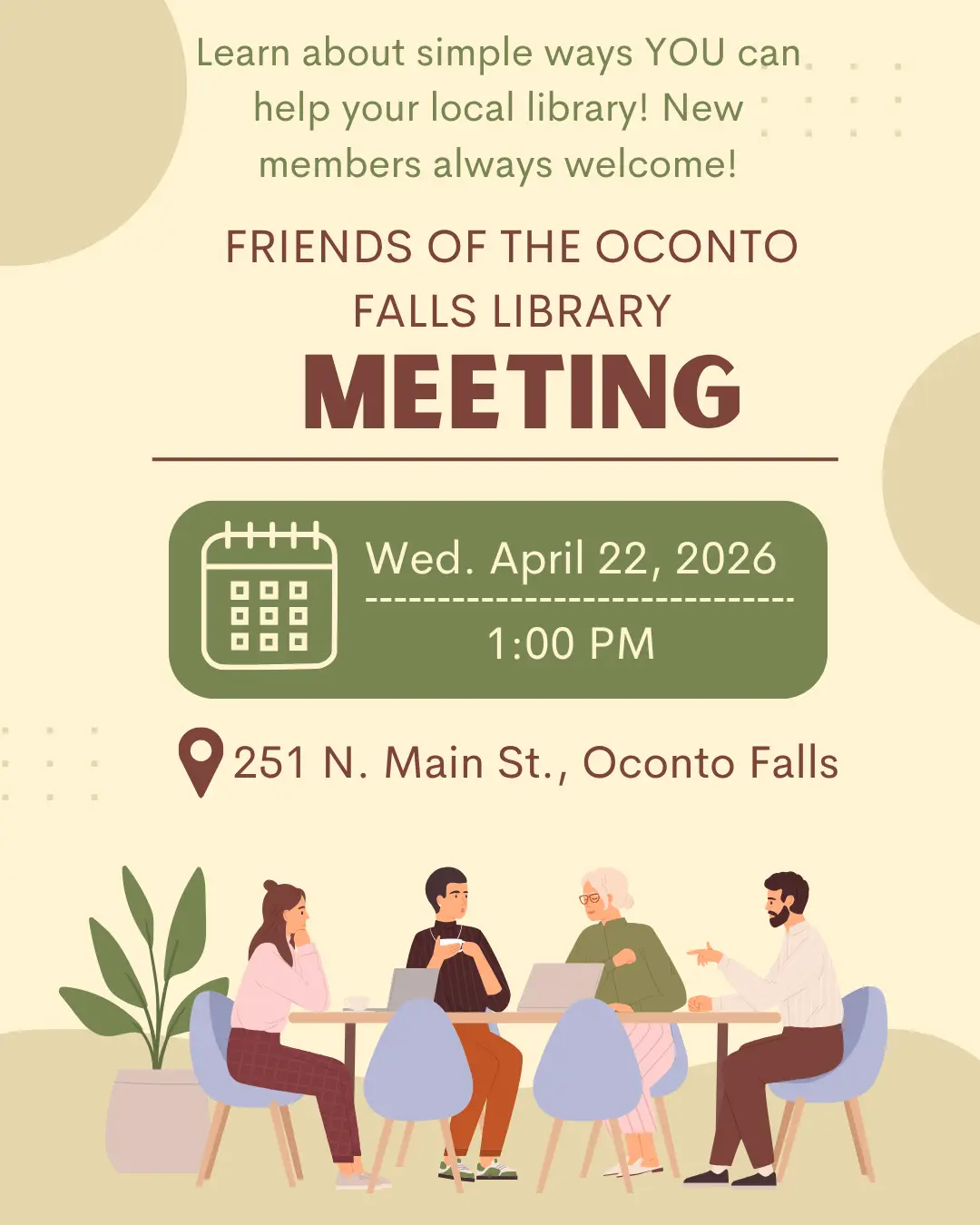 Friends of Library meeting
