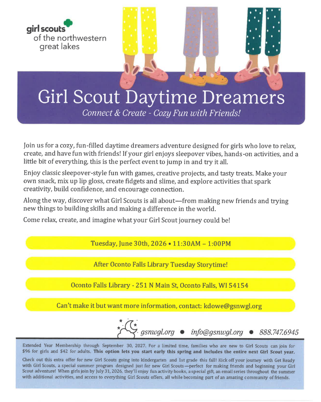 Girl Scout Daytime Dreamers