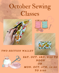 October sewing